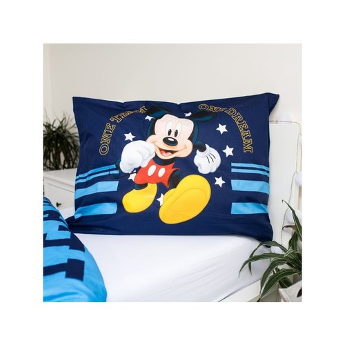 Disney Mickey Mouse Dekbedovertrek, Team - (Let op - Met extra grote sloop 70x90cm) - Katoen