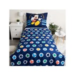 Disney Mickey Mouse Dekbedovertrek, Team - (Let op - Met extra grote sloop 70x90cm) - Katoen