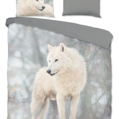 Good morning Dekbedovertrek Julian - flanel nr.10041 grijs