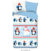 Good morning Dekbedovertrek Penguins - flanel kids nr.30591 multi