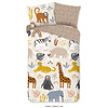 Good morning Dekbedovertrek Jungle - flanel kids 140x220 nr.30369 multi