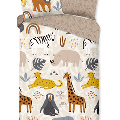 Good morning Dekbedovertrek Jungle - flanel kids 140x220 nr.30369 multi