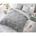 Sleeptime Dekbedovertrek FLanel Washed Cotton Grijs 200 x 220