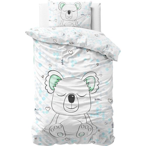 Dreamhouse Dekbedovertrek Sleepy Koala 2 Dekbedovertrek Wit 140 x 220