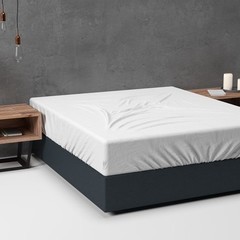 Sleeptime Hoeslaken Flanel Basic Wit