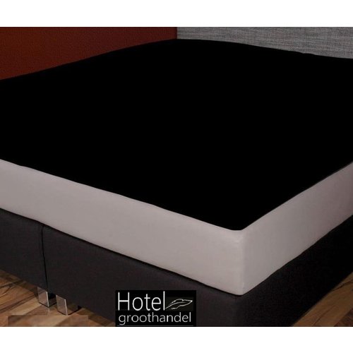 hotelgroothandel.nl Topper Hoeslaken - Zwart Jersey Stretch 160g.m2| 100% katoen