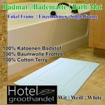 hotelgroothandel.nl 3 Pack Badmat - 50x70cm - Hotels Single Frame ( 3 stuks) 750g P.m2 Wit