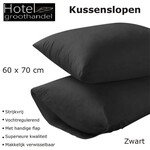 hotelgroothandel.nl Set van 4 stuks Kussenslopen A20  Zwart Katoen - 60x70