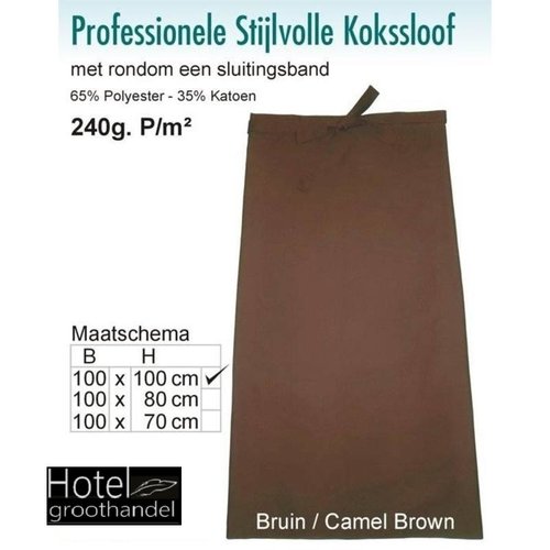 hotelgroothandel.nl 2 Pack Kokssloof - 100x100 Bruin - Hotelkwaliteit