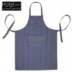 hotelgroothandel.nl 3 Pack Keukenschorten BBQ BIB Apron - Blauw gestreept) - 70x100