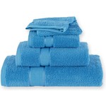hotelgroothandel.nl 4 Pack Handdoeken - 4 stuks Ruche turquoise 50x100 cm - gekamde katoen 550g. M²