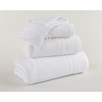 hotelgroothandel.nl 6 Pack Handdoeken - set van (6 stuks) FeelGood due Fancy Wit - 50x100cm 100% Katoen badstof