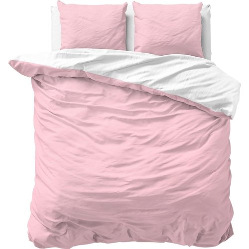 Zensation Dekbedovertrek Twin Face Roze/Wit