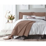 Sleeptime Bedsprei Wave - 260 x 250 + 2 kussenslopen 60x70 - Taupe