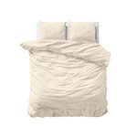 Primaviera DeLuxe Uni Satijn Dekbedovertrek Zand 140 x 200/220 - 100% Katoen Satijn