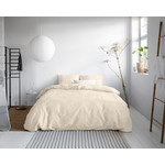 Primaviera DeLuxe Uni Satijn Dekbedovertrek Zand 140 x 200/220 - 100% Katoen Satijn