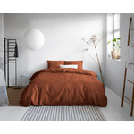 Primaviera DeLuxe Uni Satijn Dekbedovertrek Bruin 140 x 200/220 - 100% Katoen Satijn