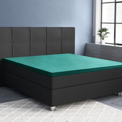 Primaviera DeLuxe Topper Satijn Hoeslaken Donker Groen