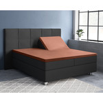 Primaviera DeLuxe Splittopper Satijn Hoeslaken Bruin