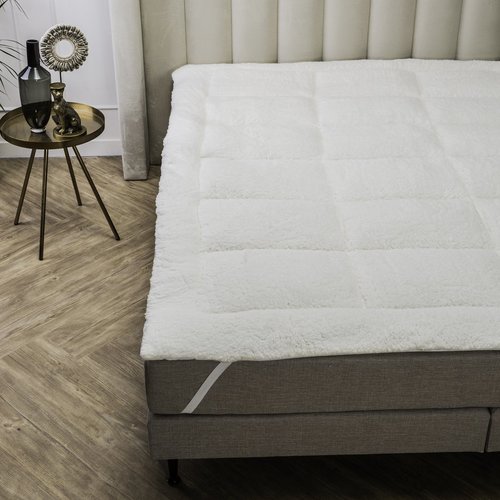 Swiss Nights TOPPER - Sherpa Oplegmatras White