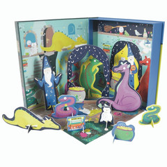 Floss & Rock Speeldoos, Tovenaar - 2 in 1 - 21,5 x 21,5 x 4,5 cm