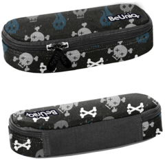 BeUniq Etui, Skull - 23 x 10 x 5 cm - Polyester