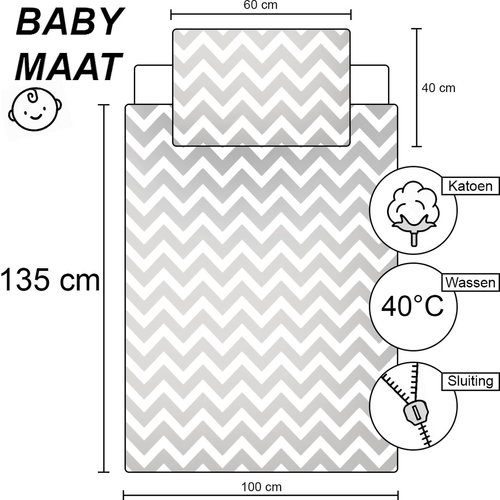 Disney Bambi BABY dekbedovertrek - 135 x 100 cm - Katoen