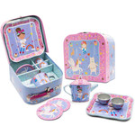 Floss & Rock Theeservies, Fairy - 7 delig - 17 x 17 x 9 cm - Metaal