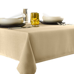 De Witte Lietaer Tafellaken, Gibson Zand - 100% Polyester