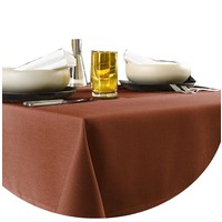 De Witte Lietaer Tafellaken Rond, Terracotta - 100% Polyester