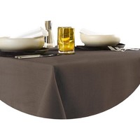 De Witte Lietaer Tafellaken Rond, Chocolate - 100% Polyester