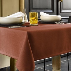 De Witte Lietaer Tafellaken Gibson Terracotta - Polyester