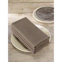De Witte Lietaer Servetten, Kalahari Cacao (4 st.) - 51 x 51 cm - 100% Katoen