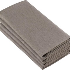 De Witte Lietaer Servetten, Sonora Ash (4 st.) - 50 x 50 cm - 100% Katoen