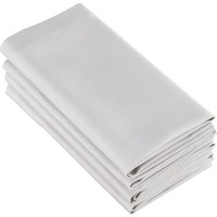 De Witte Lietaer Servetten, Kalahari Grijs / Wit (4 st.) - 51 x 51 cm - 100% Katoen