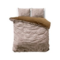 Dreamhouse Dekbedovertrek Fluweel Aria Bruin - 100% katoen