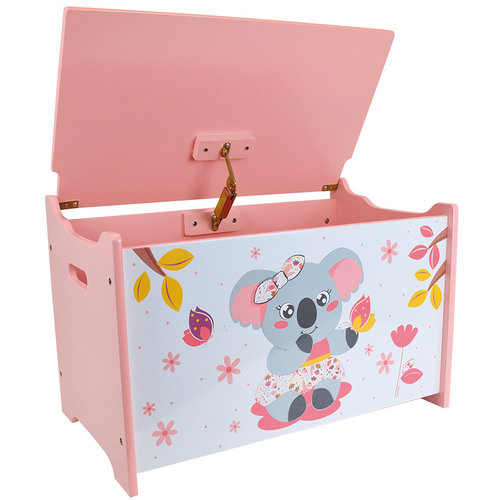 Mimi Koala Speelgoedkist, Roze - B58 x L36 x H40 - MDF