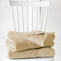 De Witte Lietaer Douchelakens Helene Sand 70 x 140 cm - 3 stuks - Katoen