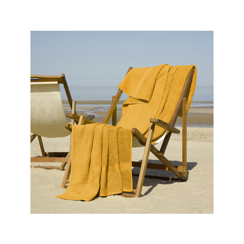 De Witte Lietaer Strandlaken Helene Golden Yellow 100 x 200 cm - Katoen