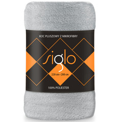 Faro Fleeceplaid, Zilver - Polyester