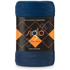 Faro Fleeceplaid, Blauw - Polyester