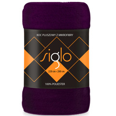 Faro Fleeceplaid, Paars - Polyester