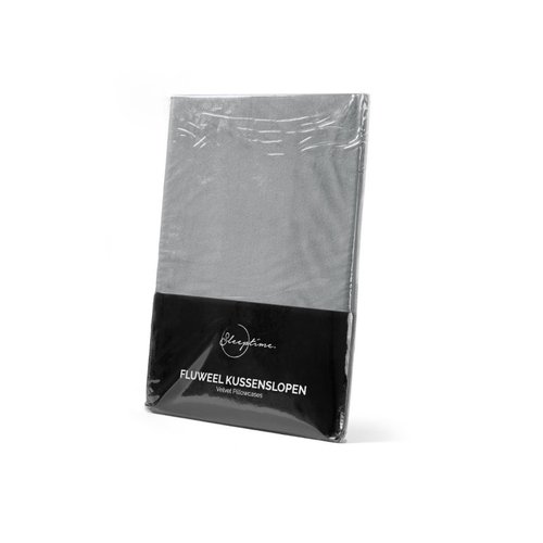 Sleeptime Velvet 2 in 1 kussenslopen Grijs - 2 pack