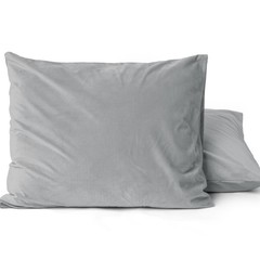 Sleeptime Velvet 2 in 1 kussenslopen Grijs - 2 pack