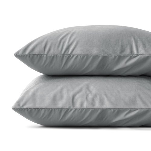Sleeptime Velvet 2 in 1 kussenslopen Grijs - 2 pack