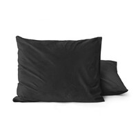 Sleeptime Velvet 2 in 1 kussenslopen Zwart - 2 pack