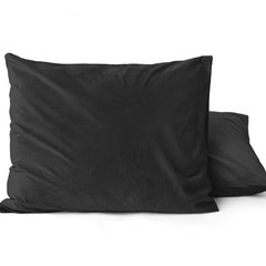 Sleeptime Velvet 2 in 1 kussenslopen Zwart - 2 pack