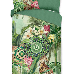 HIP Dekbedovertrek Abhita - katoen-satijn no.30797 groen