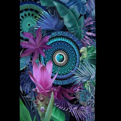 HIP Strandlaken Zehra -100x180 velours nr.30476 multi