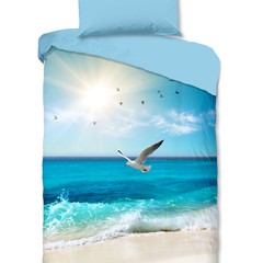 Good morning Dekbedovertrek Sealife nr.30825 multi - 100% katoen